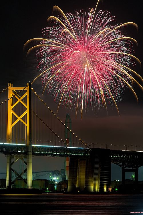 Photo：第58回さかいで大橋まつりフォトコンテストグランプリ 「共演」 高橋　健治